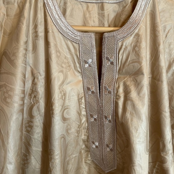 African Mens Clothing Traditional 2 Piece Embroidered Suit Shirt Pants Dashiki - Picture 5 of 12